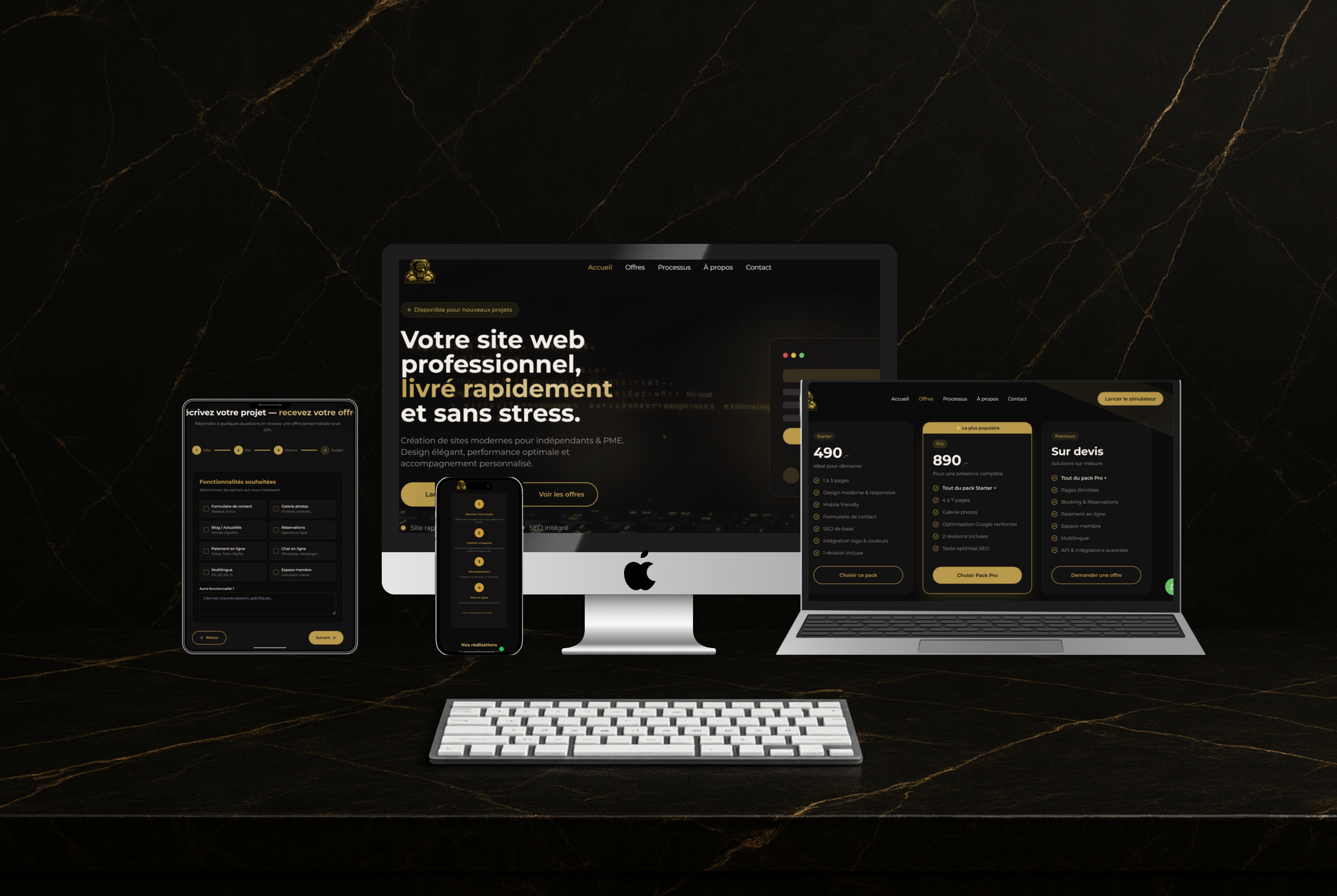 Site de l'agence web Prime Code spécialisée création sites internet à Neuchâtel