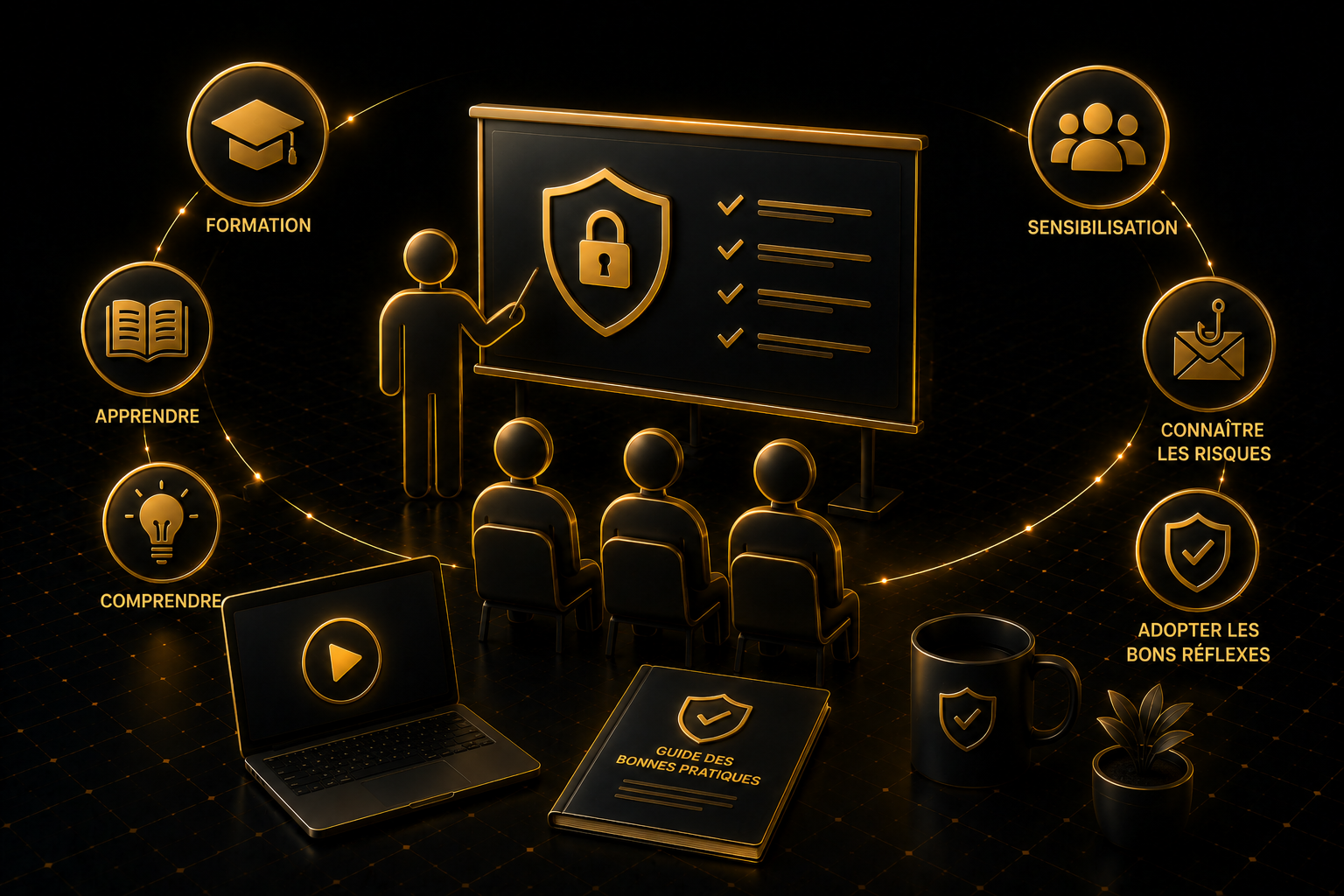 Formation et sensibilisation à la cybersécurité